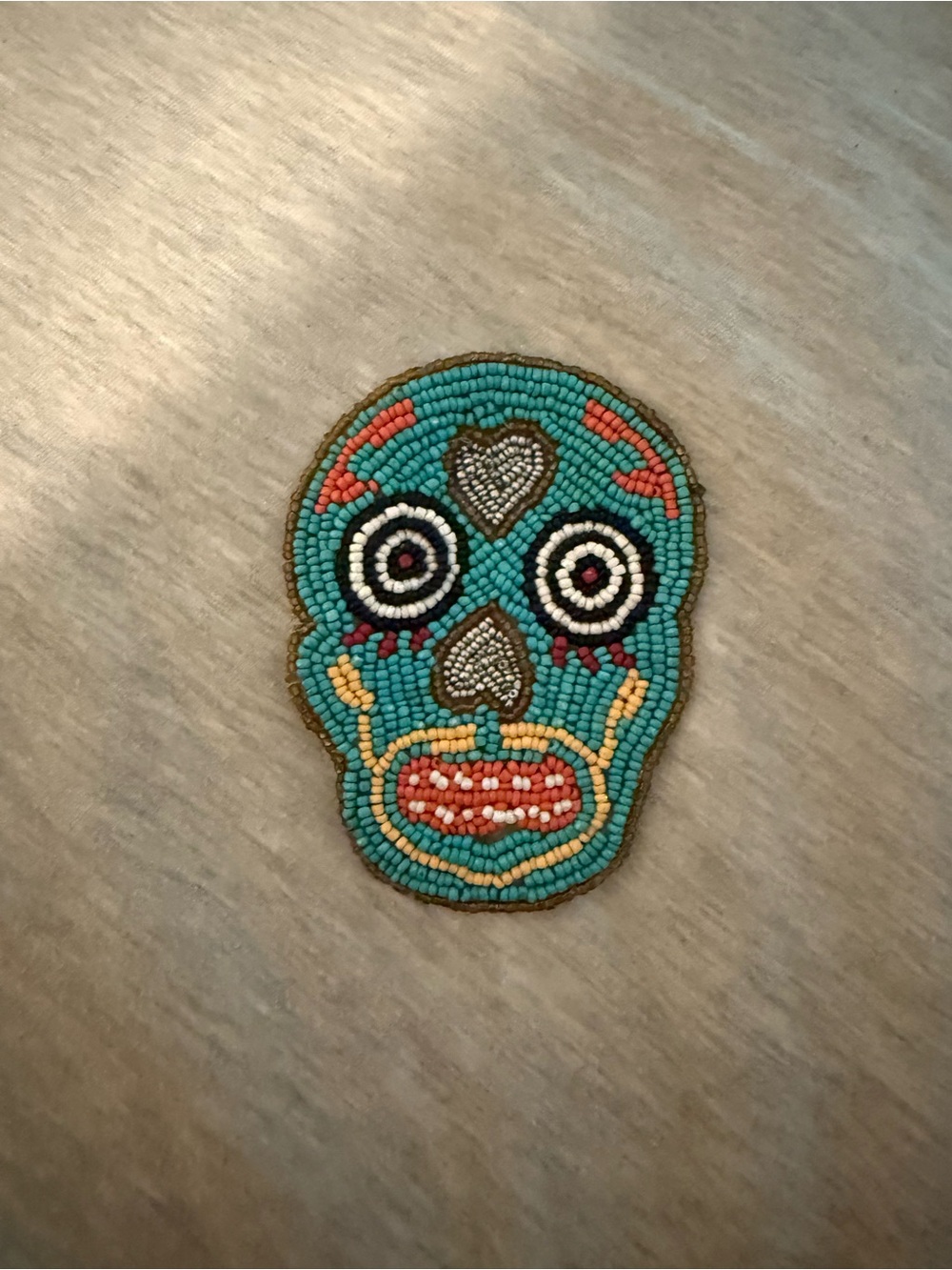 Beaded skull patch - Picture 5 of 8